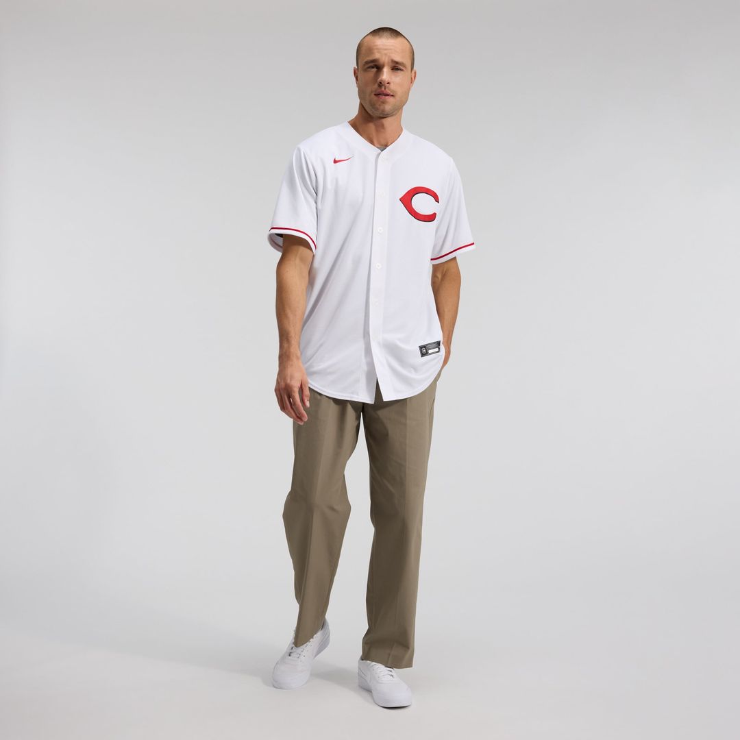 Men's Cincinnati Reds Elly De La Cruz White Alternate 2 Replica Jersey