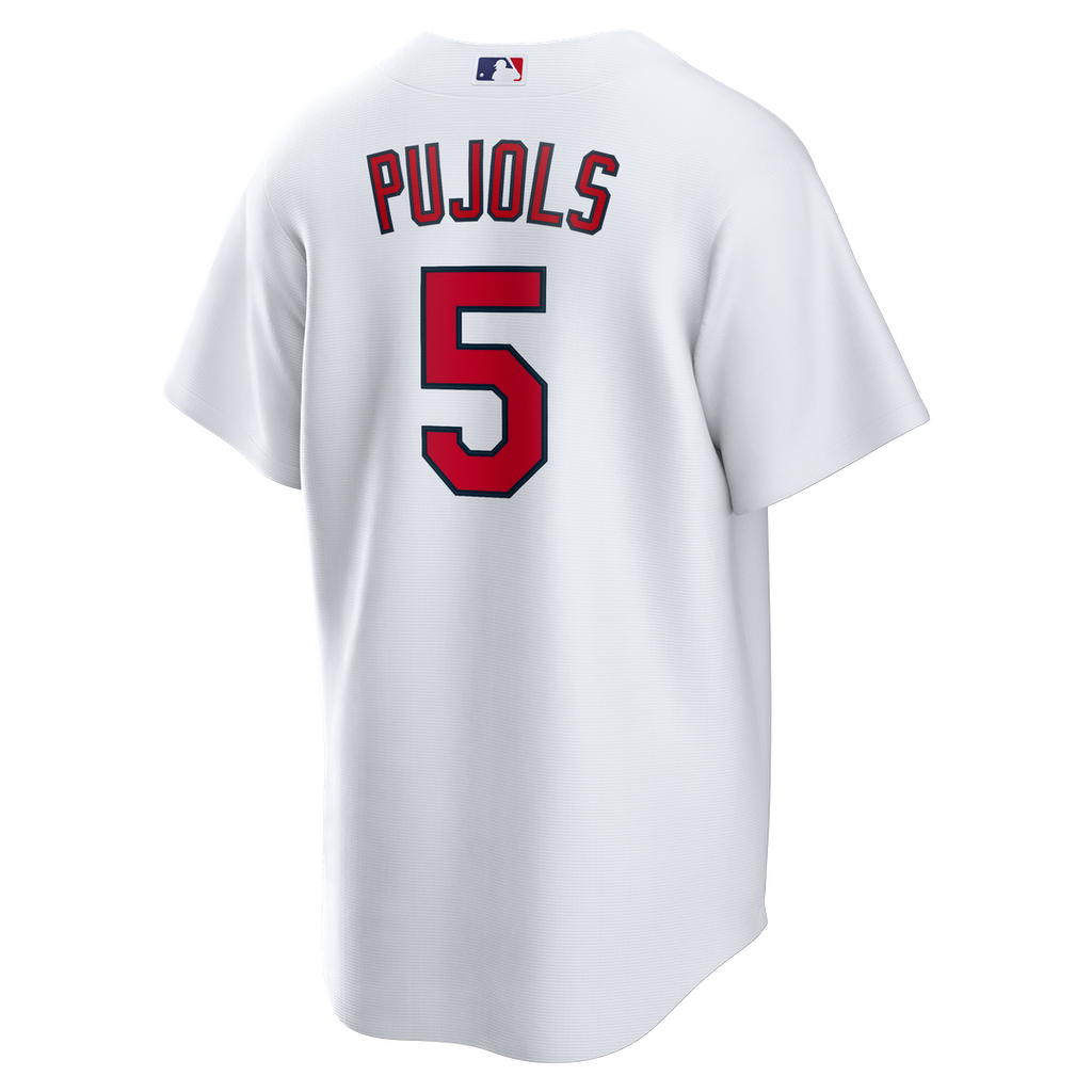 Men's St. Louis Cardinals Albert Pujols White Home Retired Player Replica Jersey