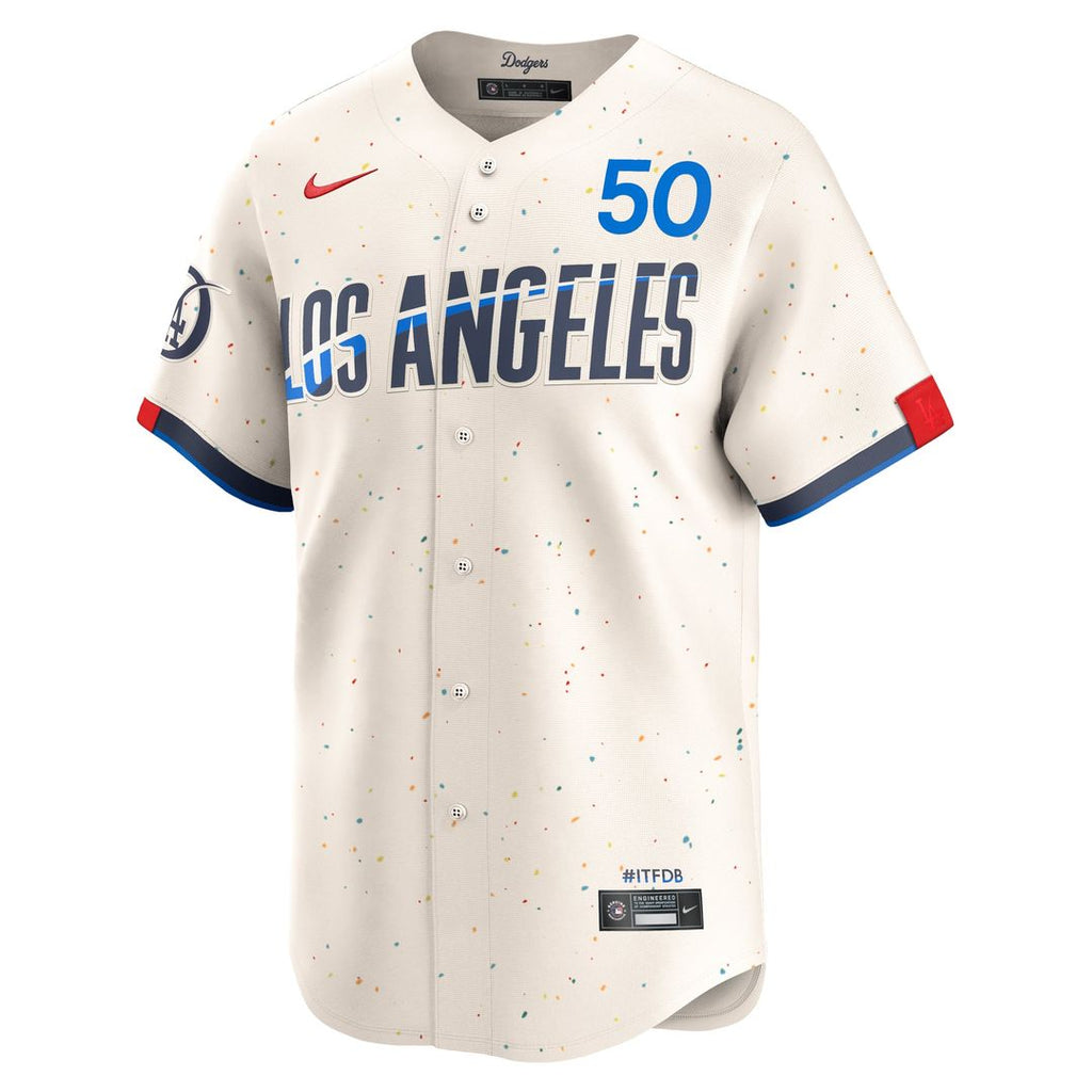Men's Los Angeles Dodgers Mookie Betts Cream City Connect Player Jersey