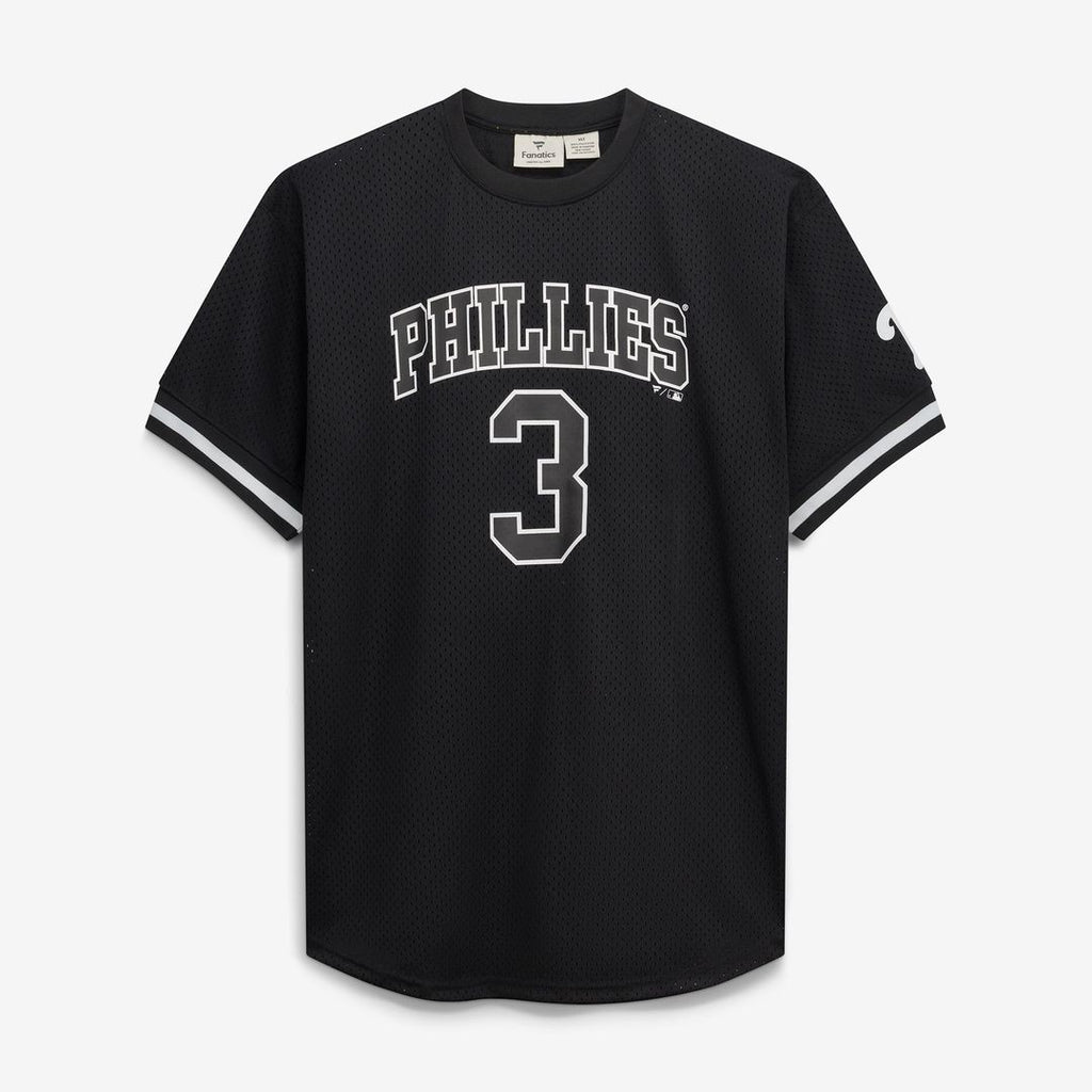 Men's Philadelphia Phillies Bryce Harper Black/White Big & Tall Heavyweight Mesh Jersey
