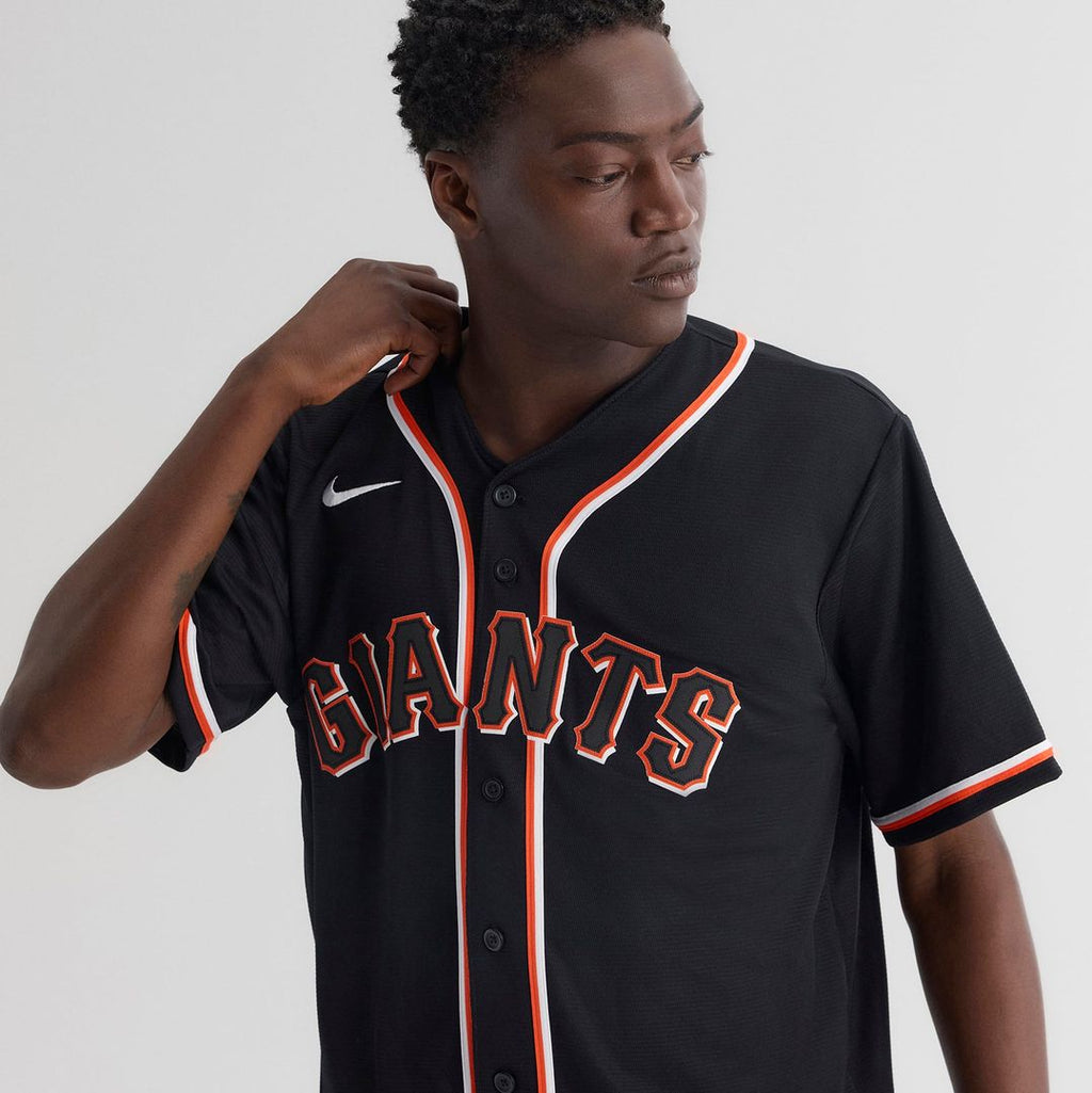 Men's San Francisco Giants Jung Hoo Lee Fashion Replica Black Out Jersey
