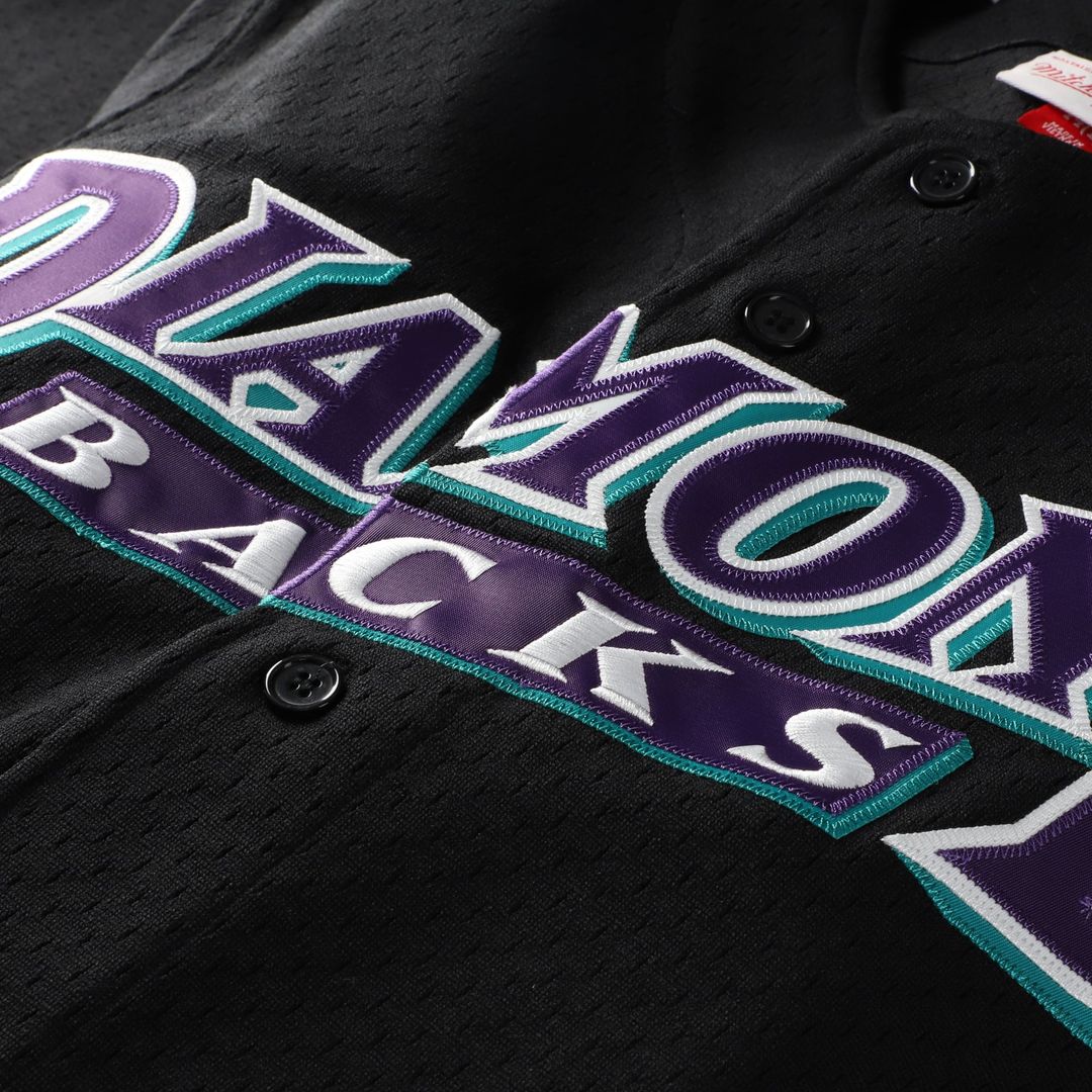 Men's Arizona Diamondbacks Randy Johnson Black Big & Tall Mesh Batting Practice Jersey