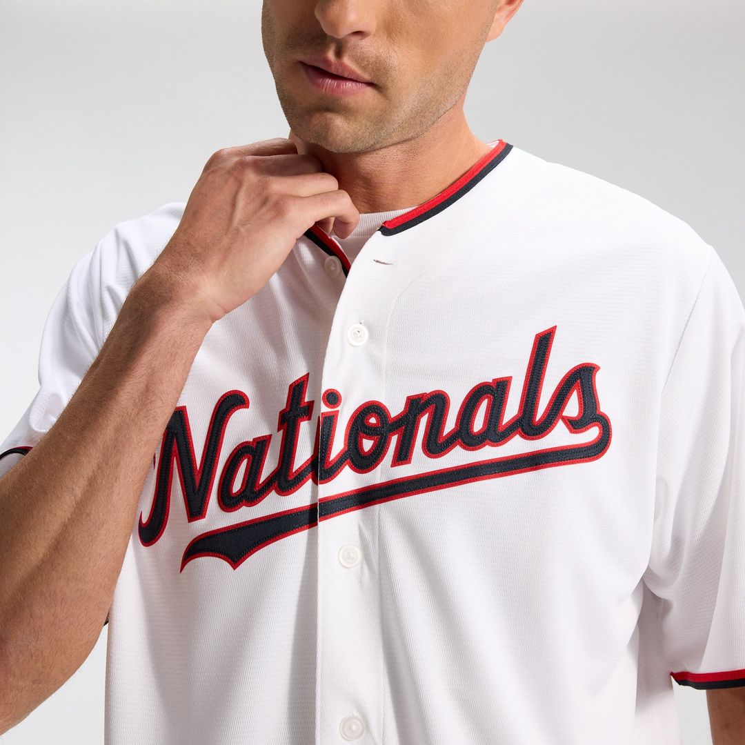 Men's Washington Nationals CJ Abrams White Home Replica Jersey
