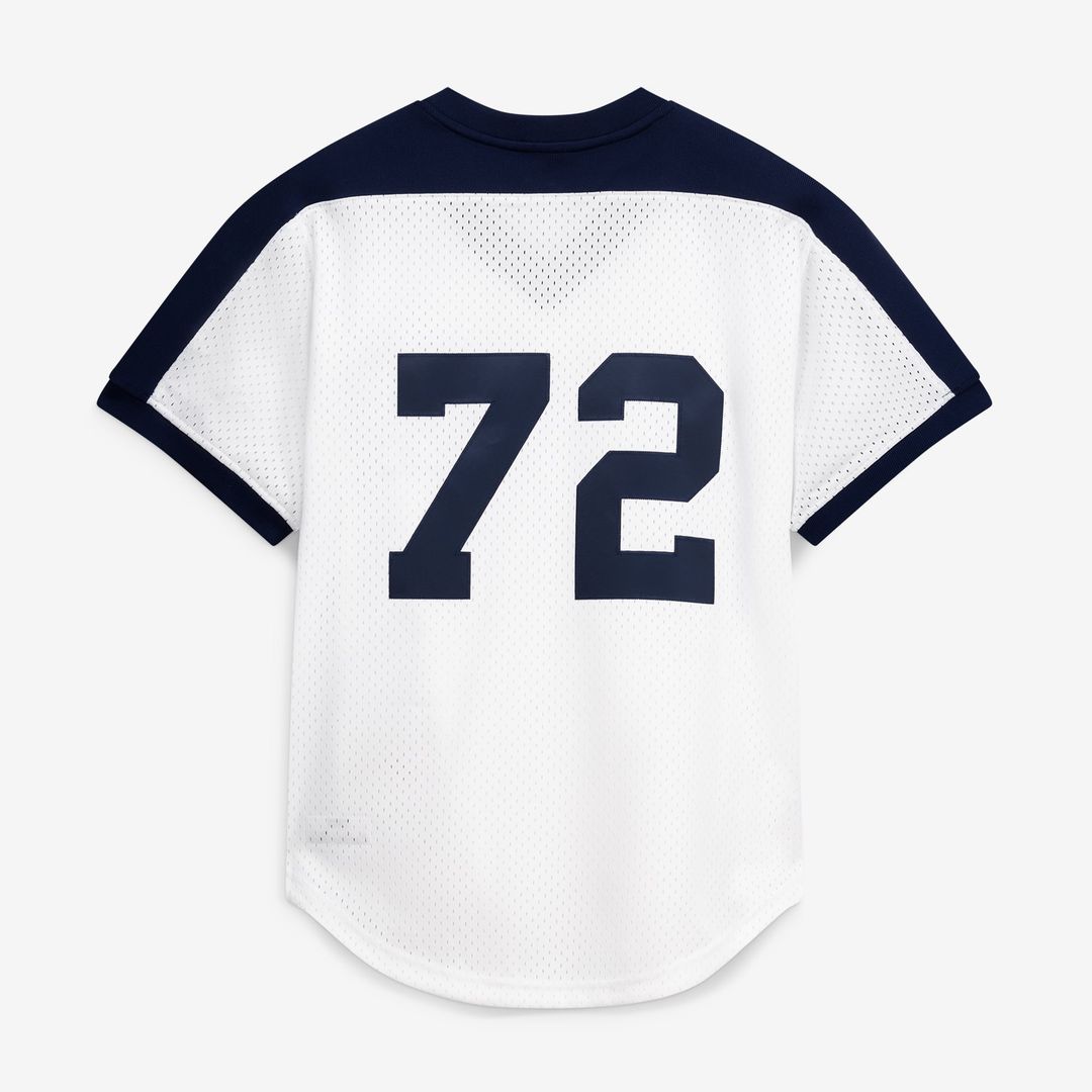 Men's Chicago White Sox Carlton Fisk Navy Batting Practice Jersey