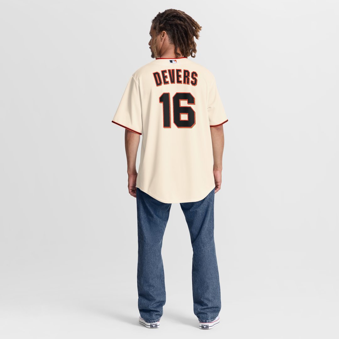 Men's San Francisco Giants Rafael Devers Cream Home Replica Jersey