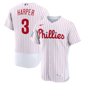 Men's Philadelphia Phillies Bryce Harper White Home Sponsor Patch Jersey