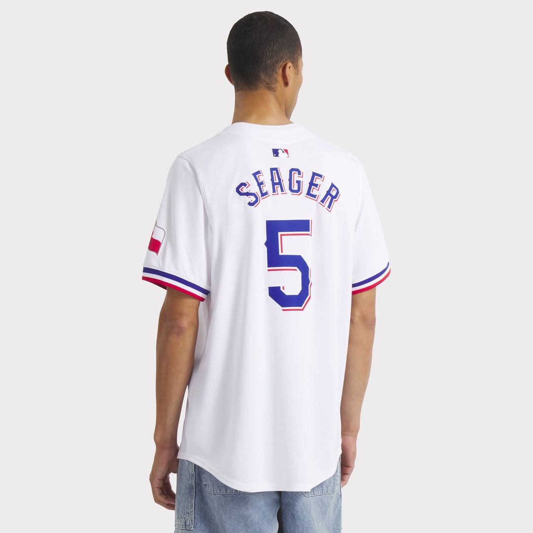 Men's Texas Rangers Corey Seager White Home Player Jersey