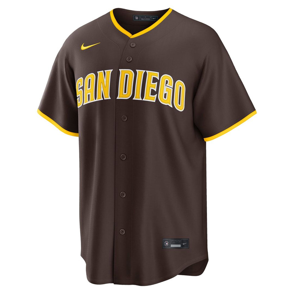 Men's San Diego Padres Brown Road Replica Jersey