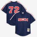 Men's Chicago White Sox Carlton Fisk Navy Batting Practice Jersey