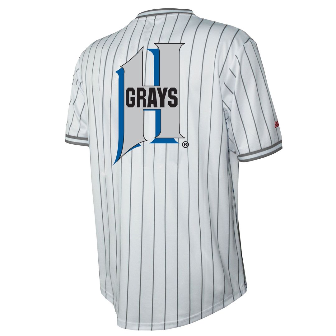 Men's Homestead Grays White V-Neck Jersey