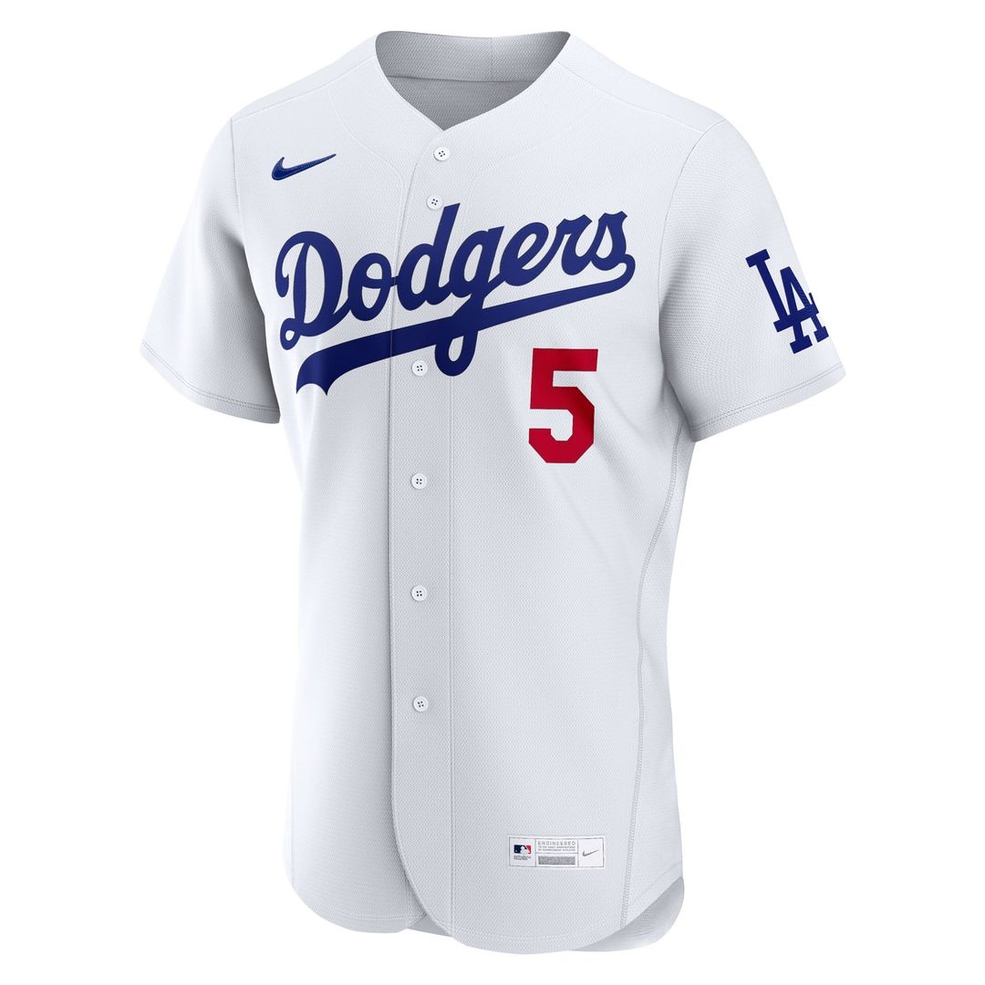 Men's Los Angeles Dodgers Freddie Freeman White Home Jersey