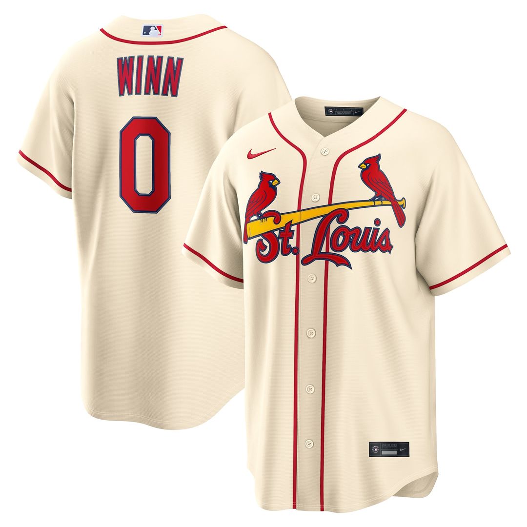 Men's St. Louis Cardinals Masyn Winn Light Blue Alternate Replica Jersey