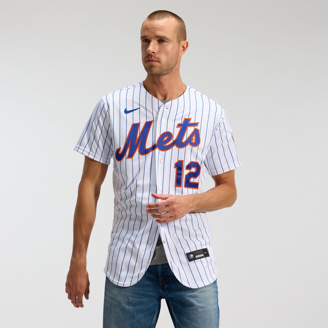 Men's New York Mets Francisco Lindor White Home Player Jersey