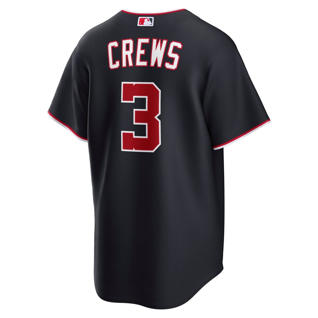 Men's Washington Nationals Dylan Crews Navy Alternate Replica Jersey