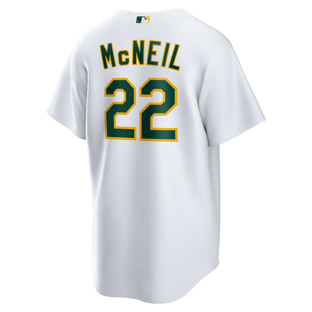 Men's Athletics Jeff McNeil White Home Replica Jersey