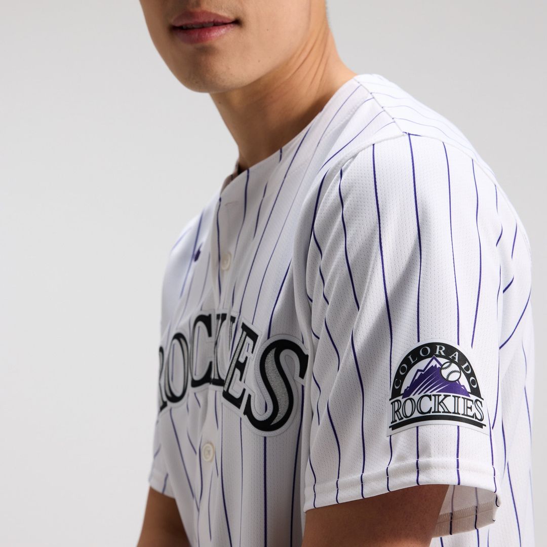 Men's Colorado Rockies White Home Jersey