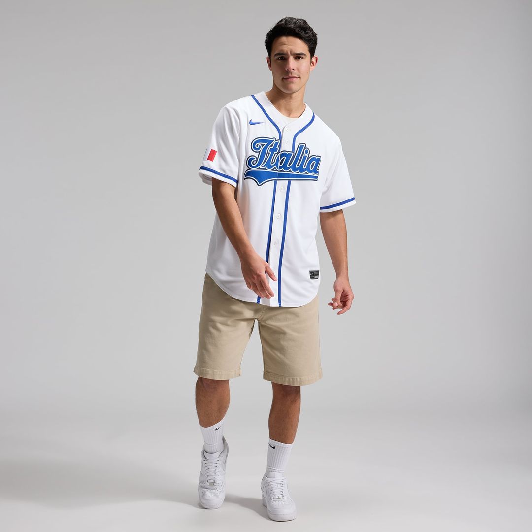 Men's Italy Baseball Vinnie Pasquantino White 2026 World Baseball Classic Home Stadium Jersey
