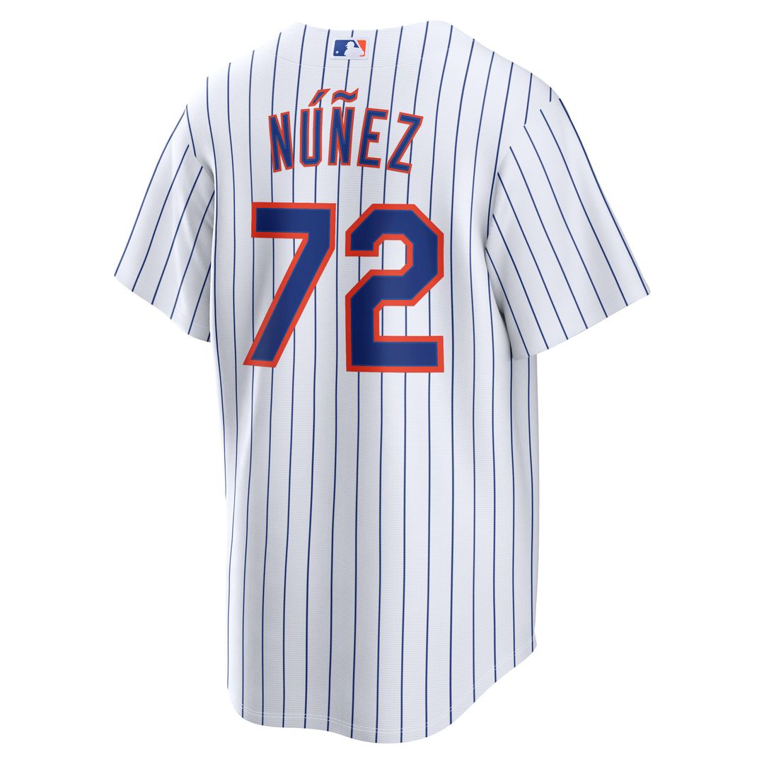 Men's New York Mets Dedniel Núñez White Home Replica Jersey