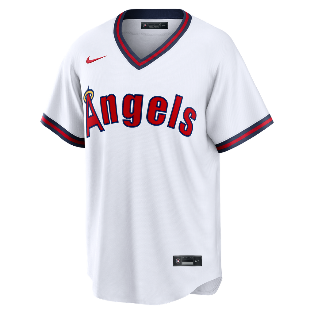Men's Los Angeles Angels Mike Trout White Alternate Replica Jersey