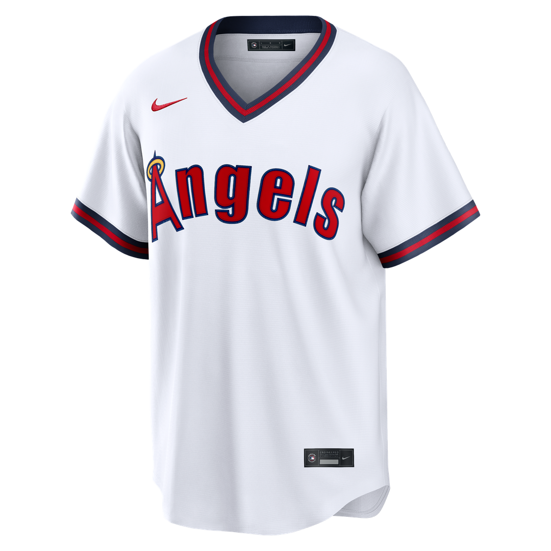 Men's Los Angeles Angels Mike Trout White Alternate Replica Jersey