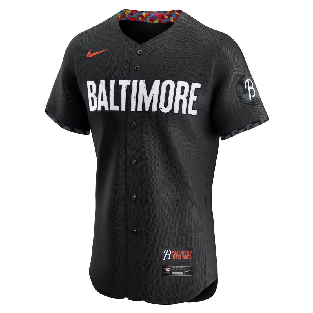 Men's Baltimore Orioles Black City Connect Elite Jersey