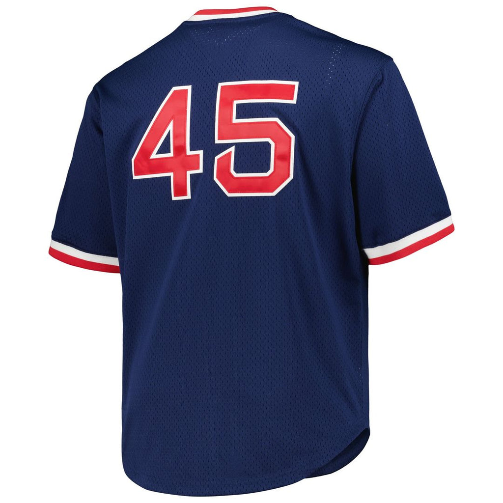 Men's Boston Red Sox Pedro Martinez Navy 1999 Mesh Pullover Jersey