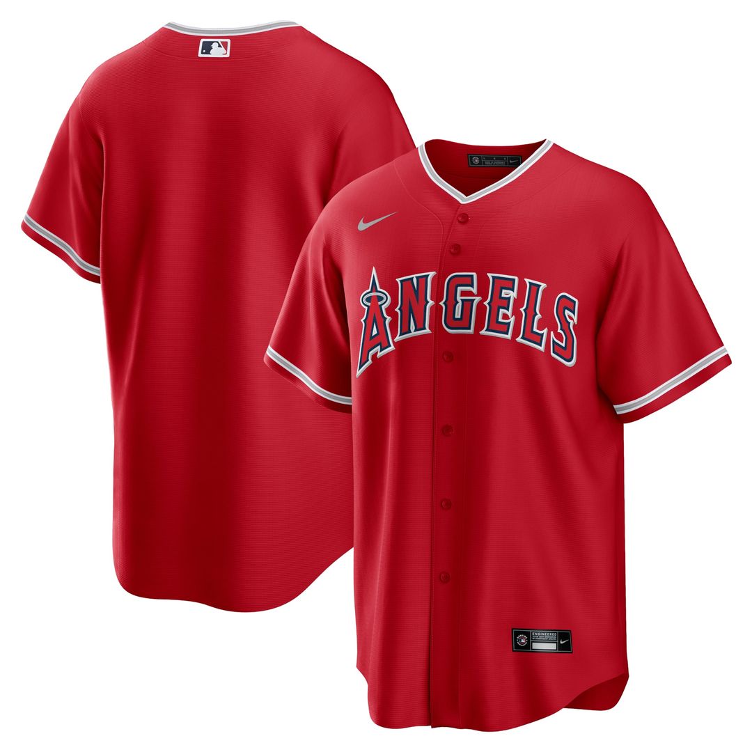 Men's Los Angeles Angels White Home Replica Team Jersey