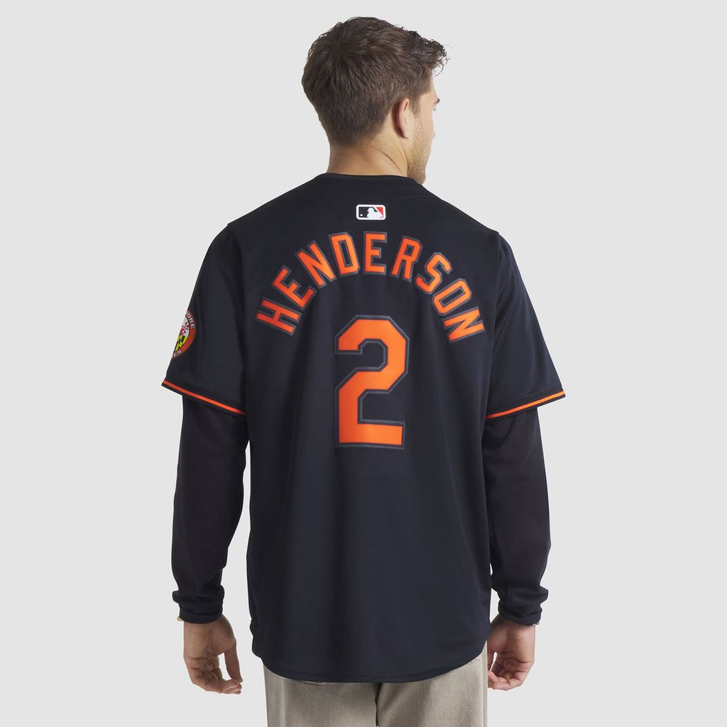 Men's Baltimore Orioles Gunnar Henderson Black Alternate Player Jersey