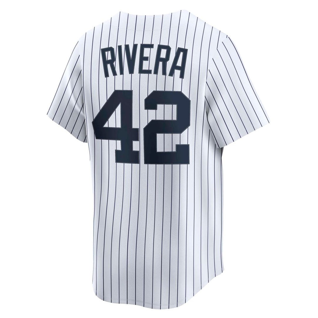 Men's New York Yankees Mariano Rivera White Throwback Jersey
