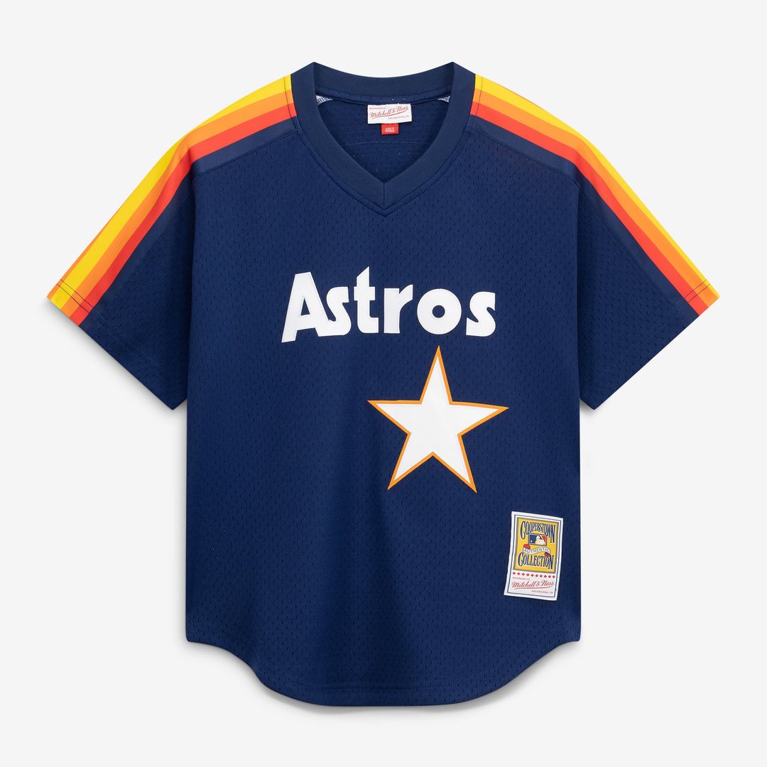 Men's Houston Astros Craig Biggio Navy Batting Practice Jersey