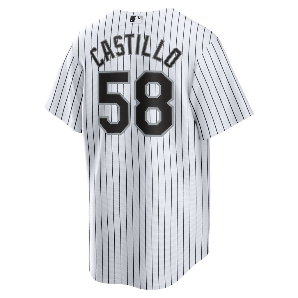 Men's Chicago White Sox Luis Castillo White Home Replica Jersey
