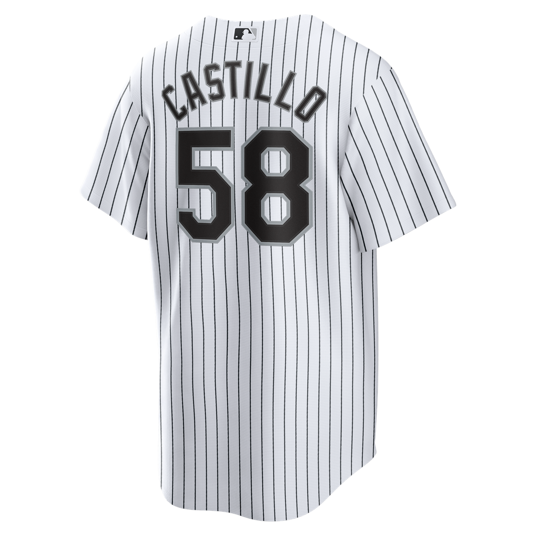 Men's Chicago White Sox Luis Castillo White Home Replica Jersey