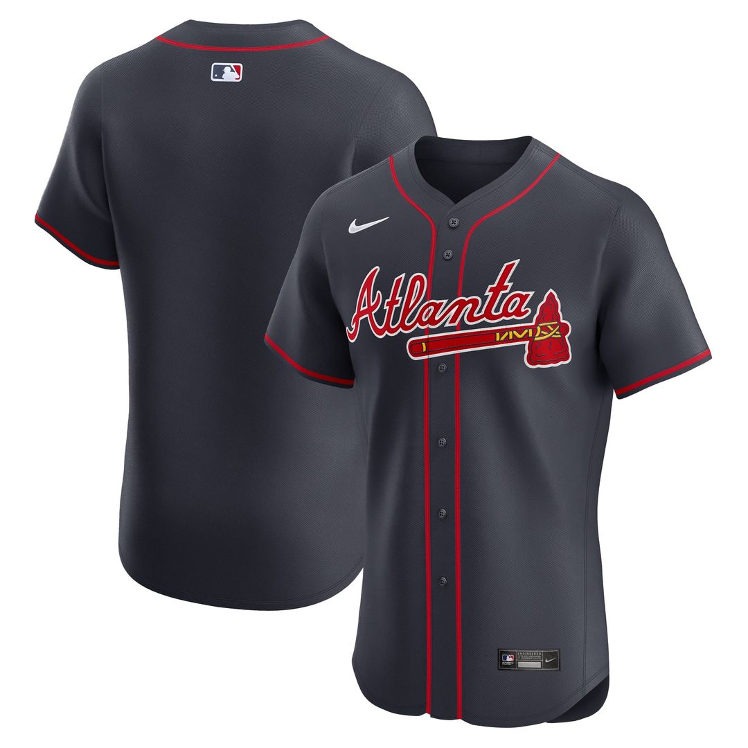 Men's Atlanta Braves Navy Alternate Elite Jersey