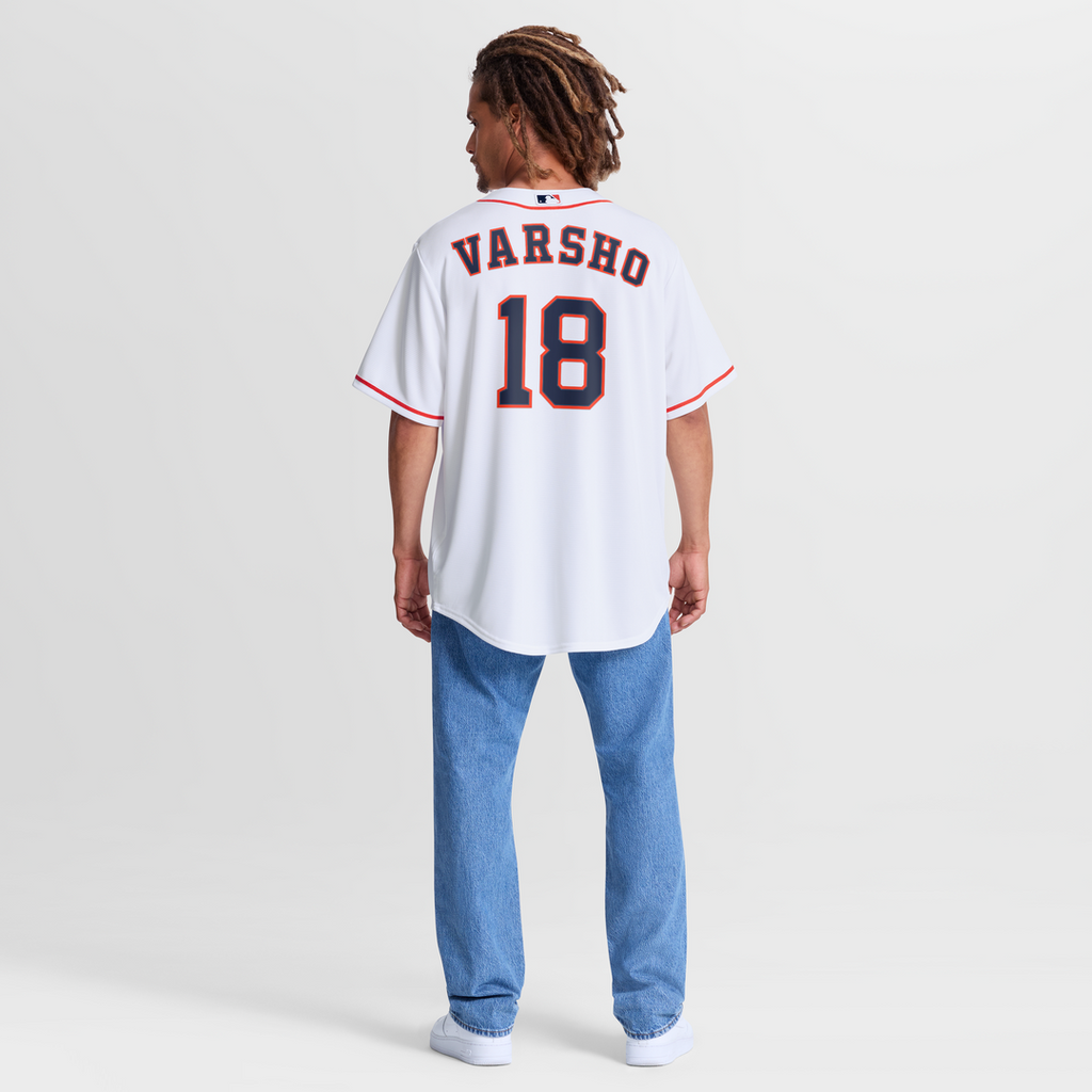 Men's Houston Astros Daulton Varsho White Home Replica Jersey