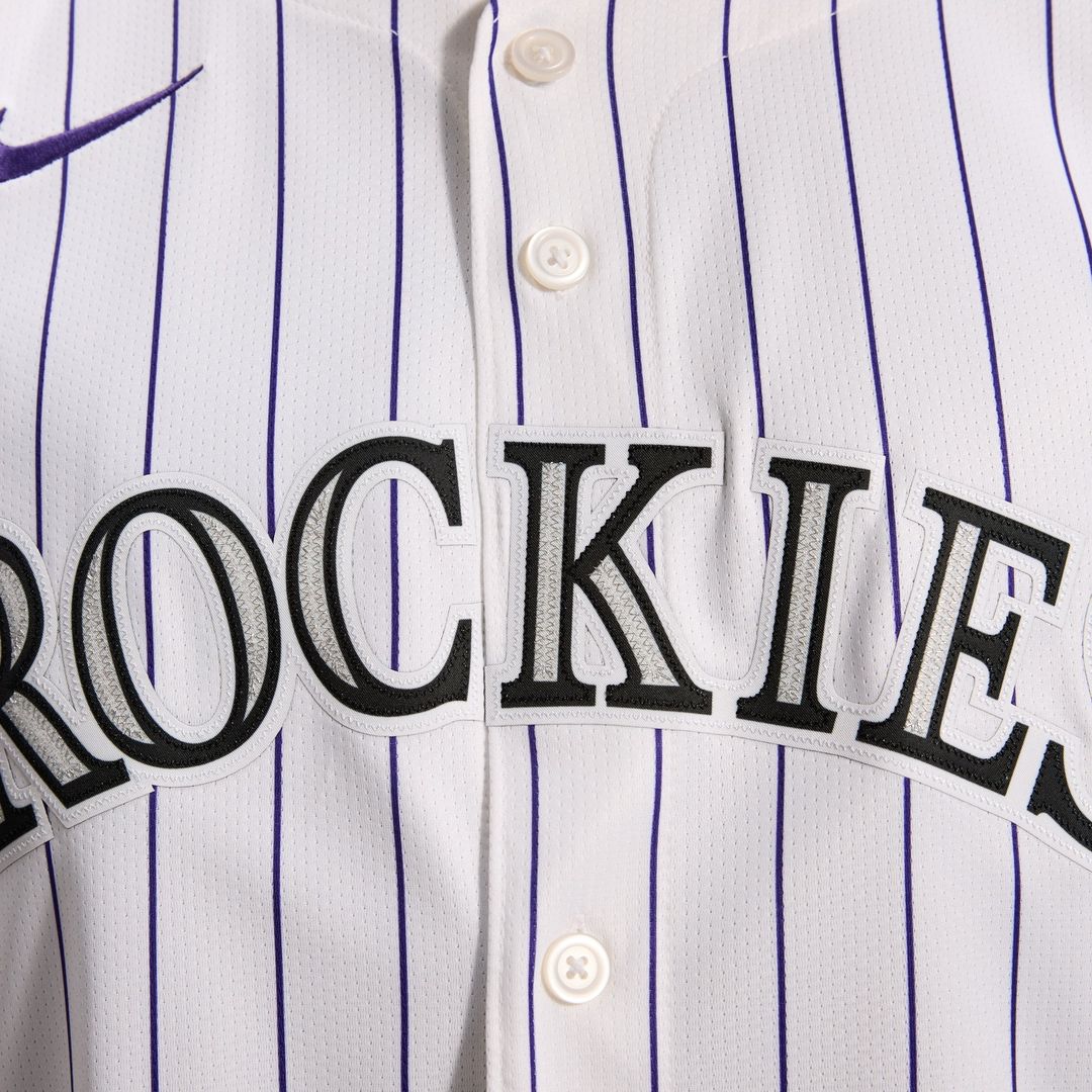 Men's Colorado Rockies White Home Jersey