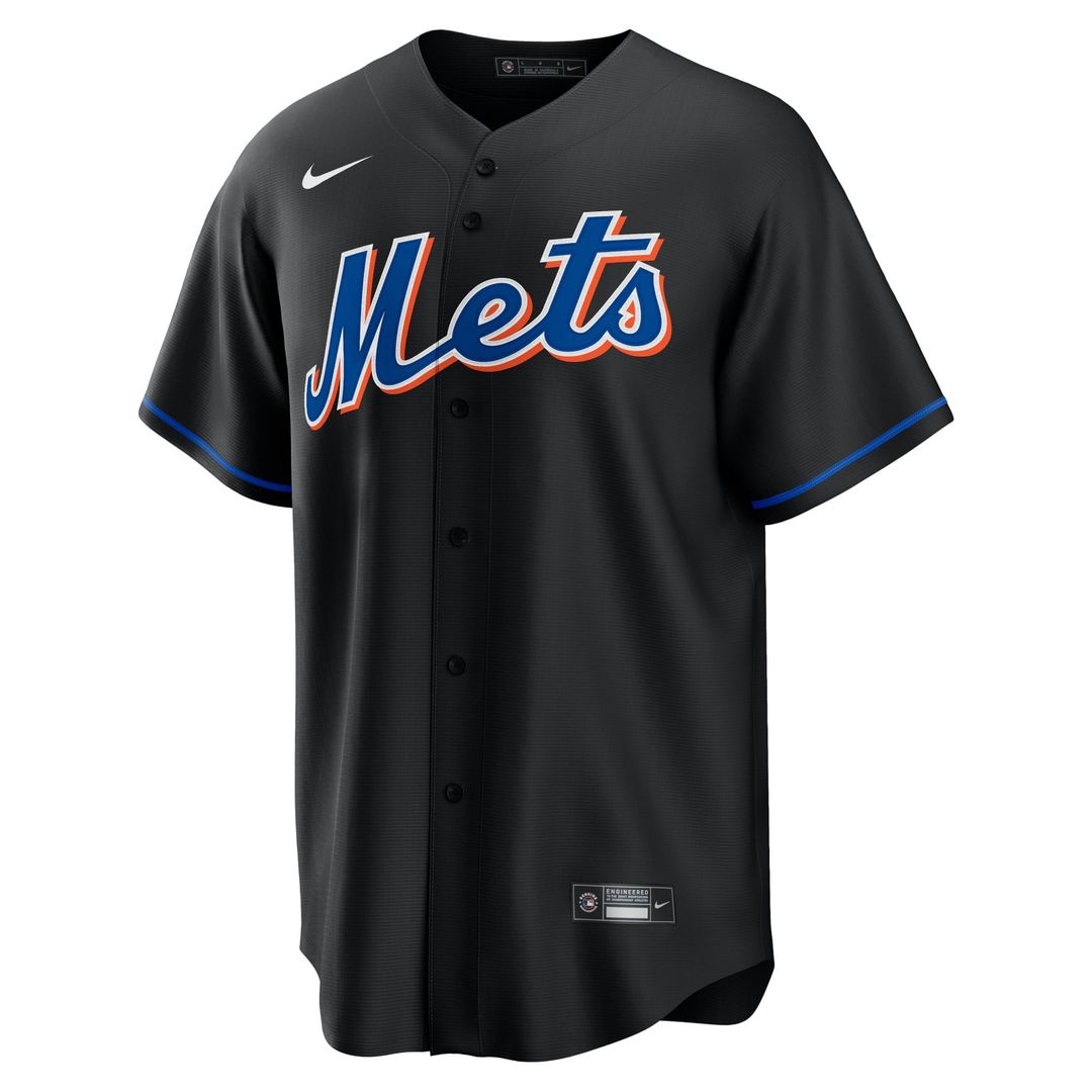 Men's New York Mets Mike Hampton Black 2022 Alternate Replica Player Jersey