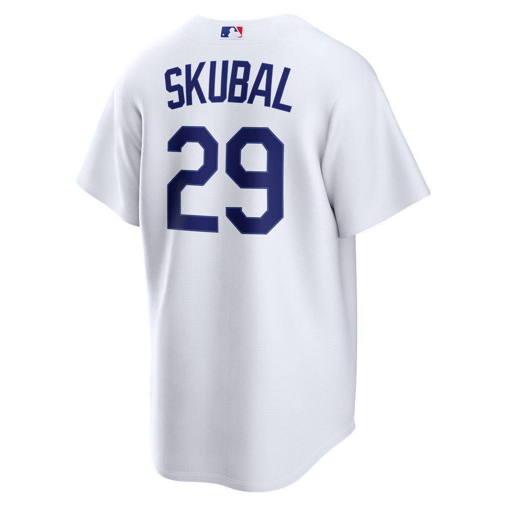 Men's Los Angeles Dodgers Tarik Skubal White Home Replica Jersey