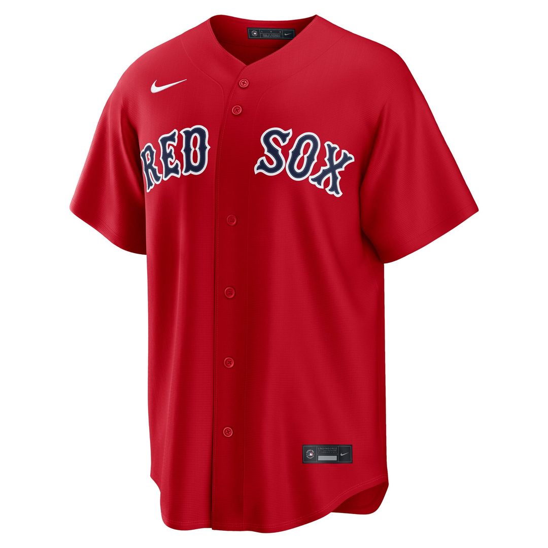 Men's Boston Red Sox Garrett Crochet Red Alternate Replica Jersey