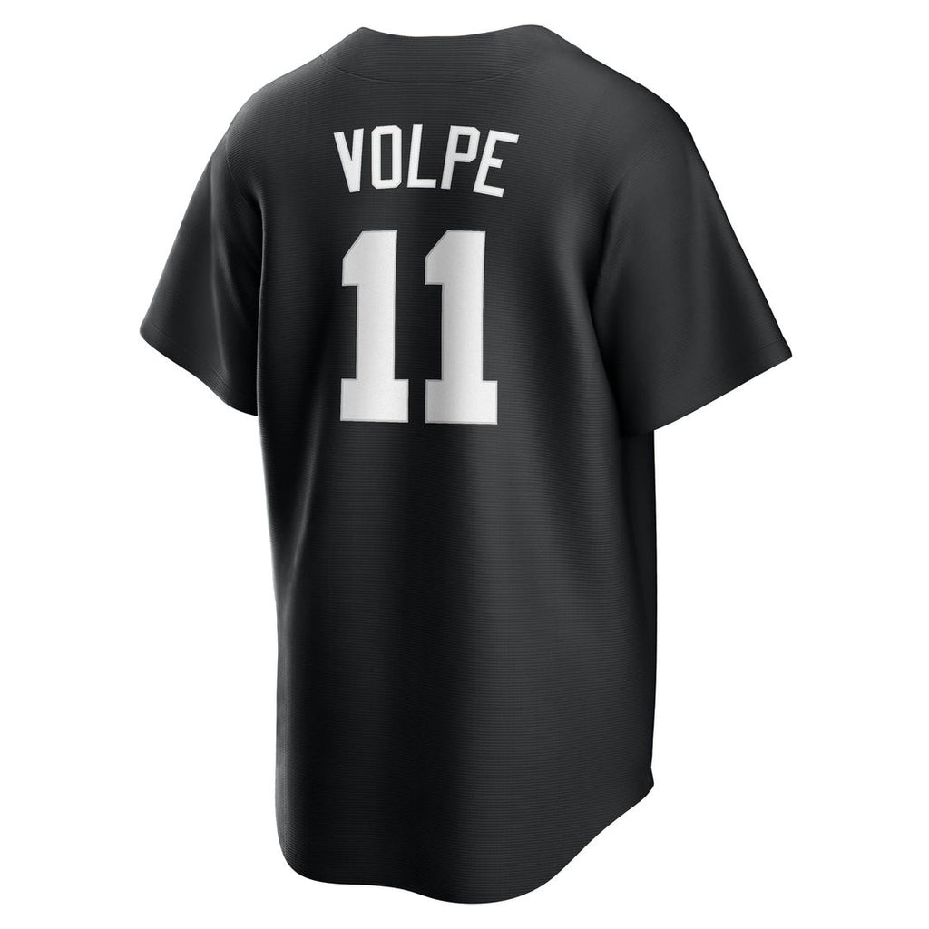 Men's New York Yankees Anthony Volpe Black Fashion Replica Player Jersey