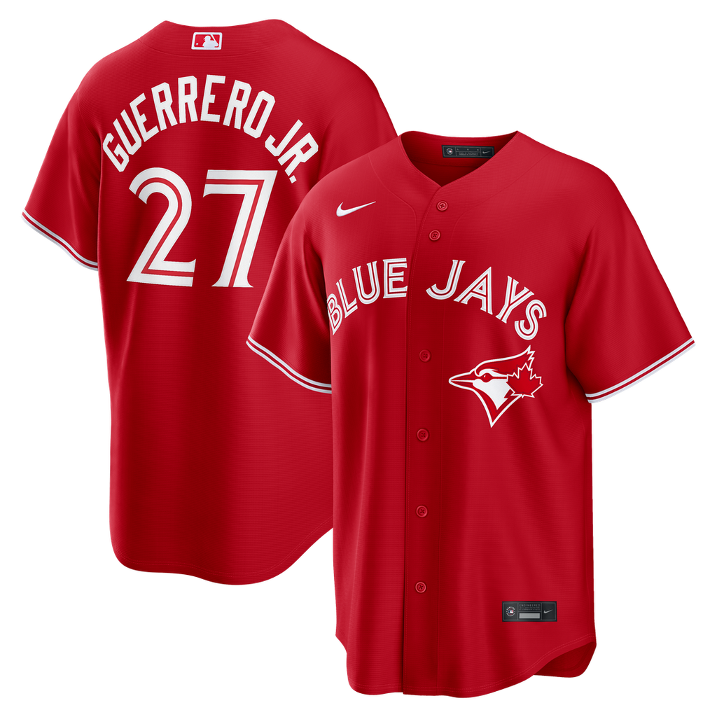 Men's Toronto Blue Jays Vladimir Guerrero Jr. Red Canada Day Replica Jersey