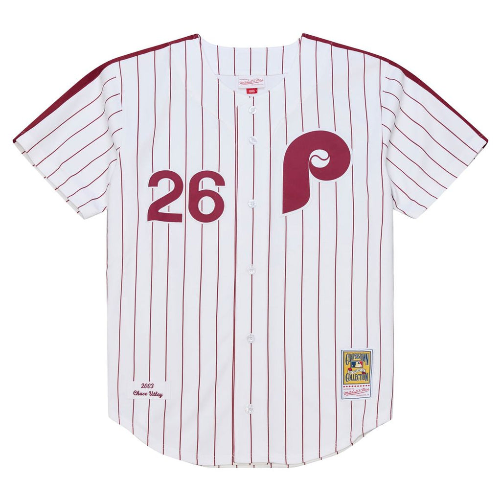 Men's Philadelphia Phillies Chase Utley White 2003 Jersey