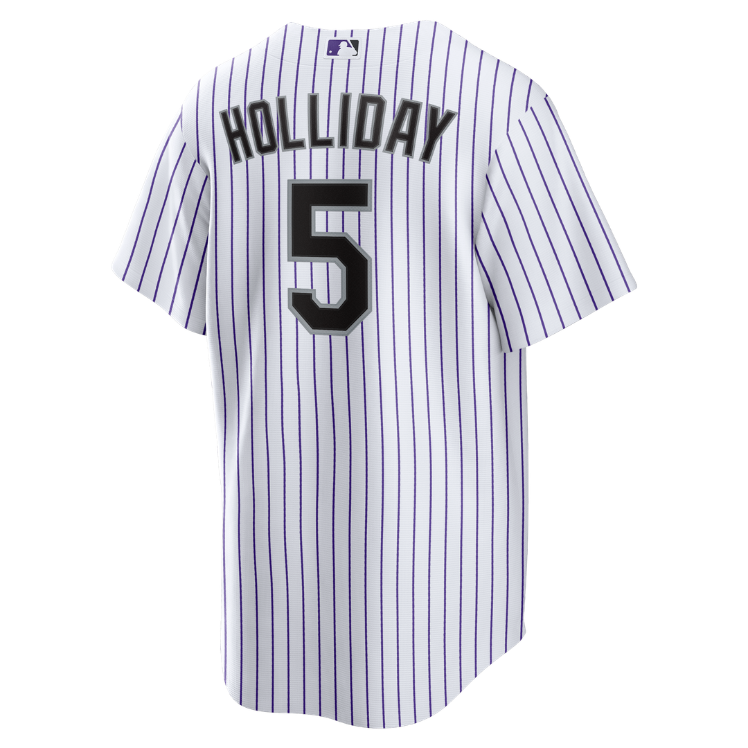 Men's Colorado Rockies Matt Holliday White Home Retired Player Replica Jersey