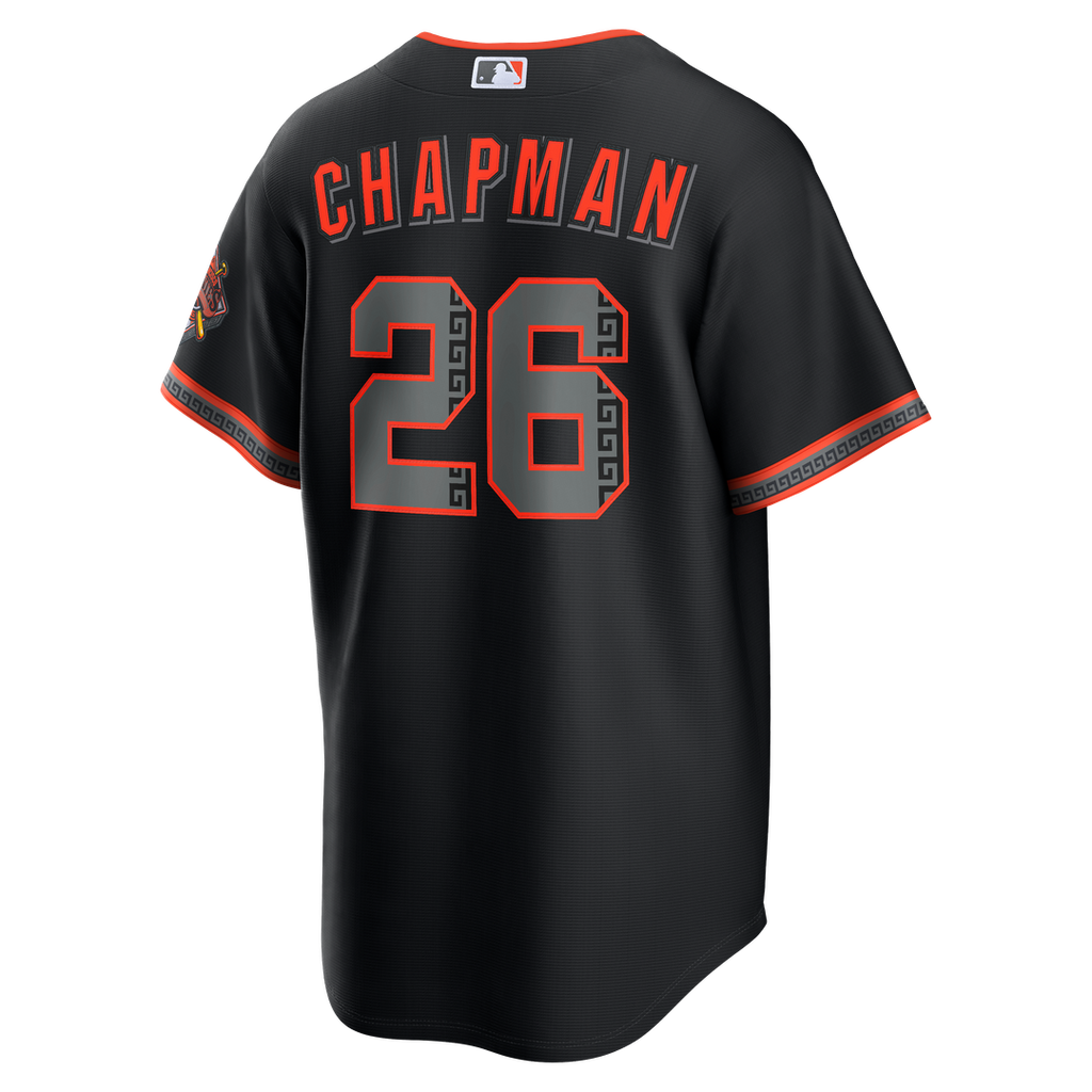 Men's San Francisco Giants Matt Chapman Black Alternate Stadium Jersey