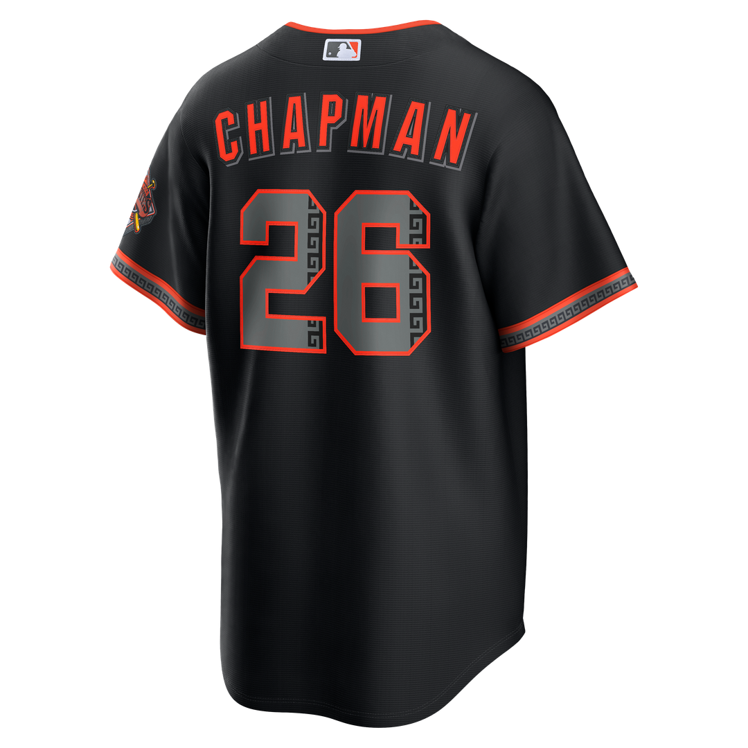 Men's San Francisco Giants Matt Chapman Black Alternate Stadium Jersey