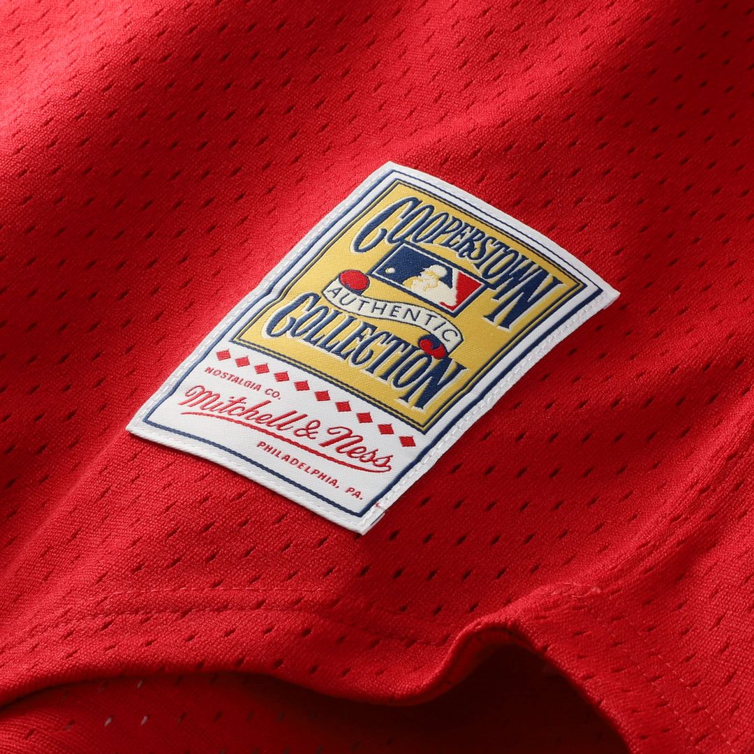 Men's Cincinnati Reds Barry Larkin Red Batting Practice Jersey