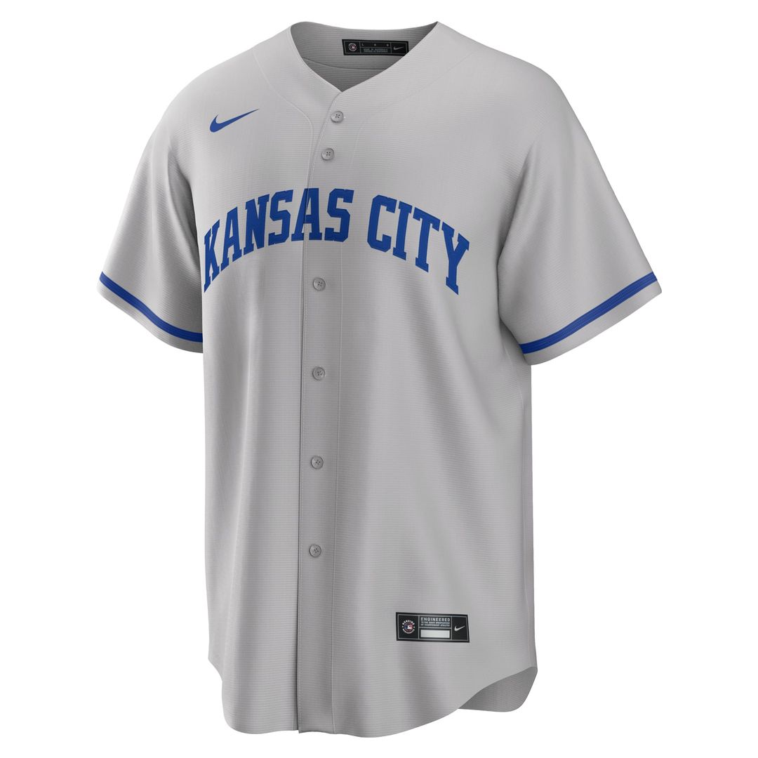 Men's Kansas City Royals Gray Road Replica Team Jersey