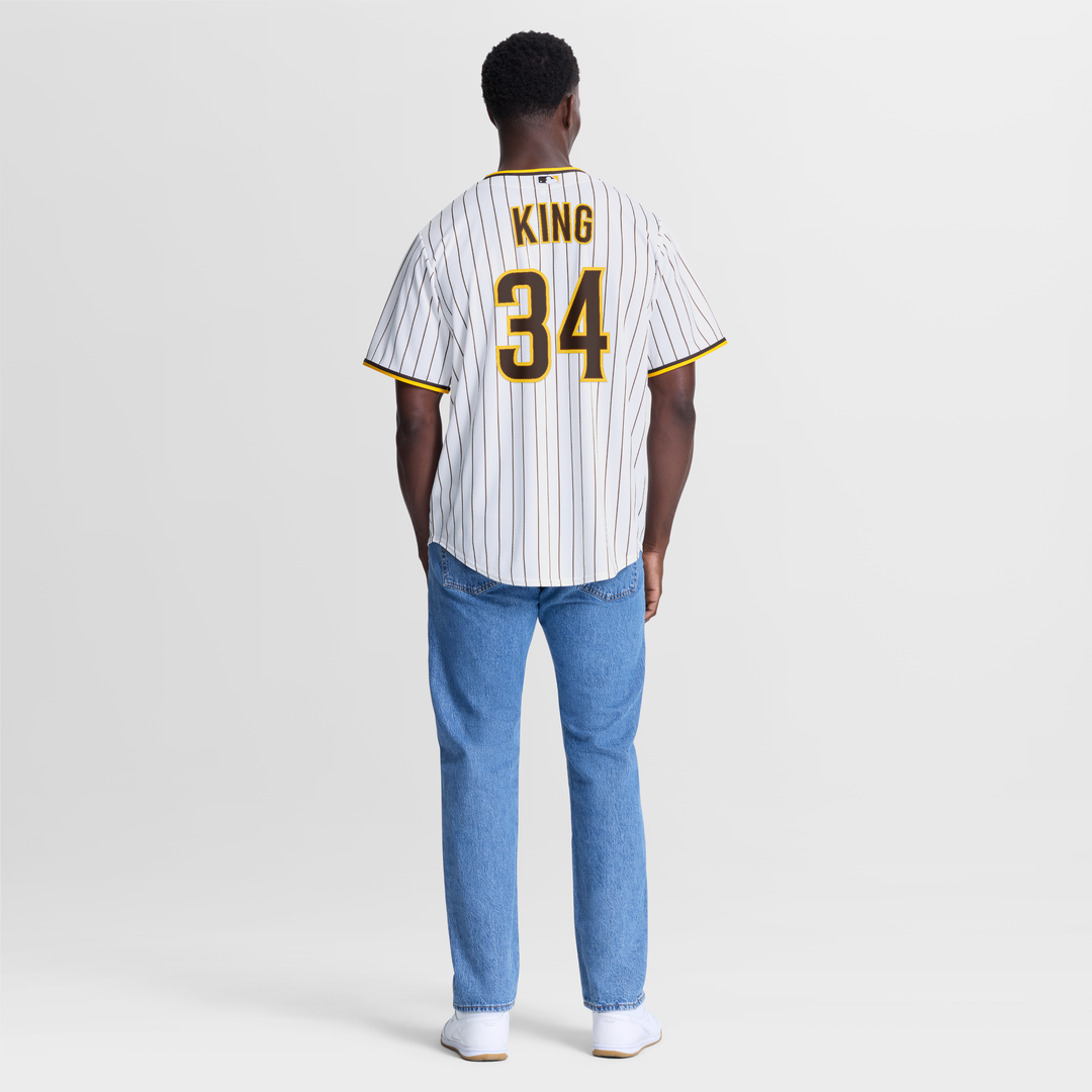 Men's San Diego Padres Michael King White Home Replica Jersey