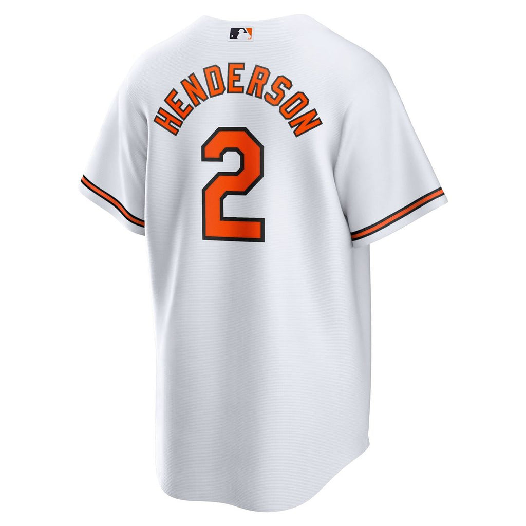 Men's Baltimore Orioles Gunnar Henderson White Home Replica Player Jersey