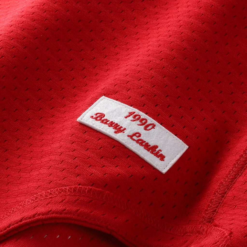 Men's Cincinnati Reds Barry Larkin Red Batting Practice Jersey