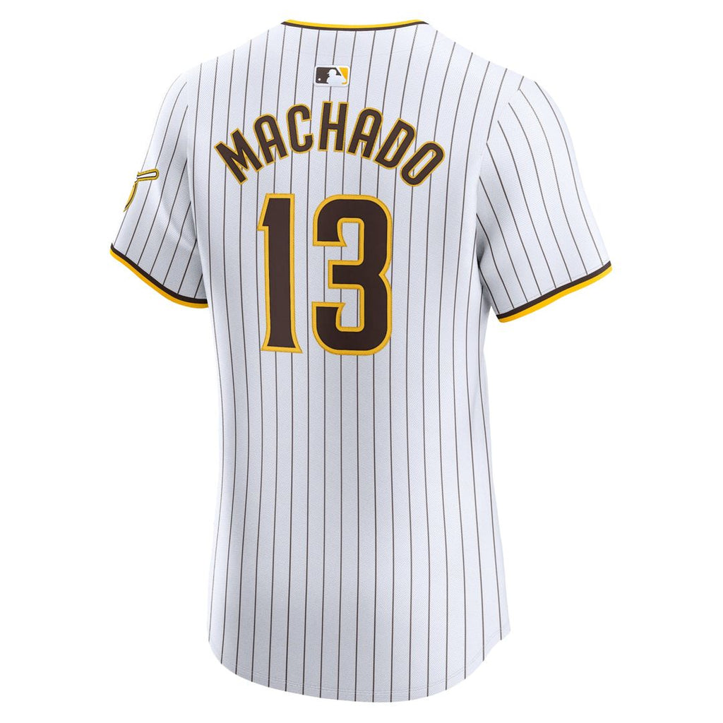 Men's San Diego Padres Manny Machado White Home Elite Jersey
